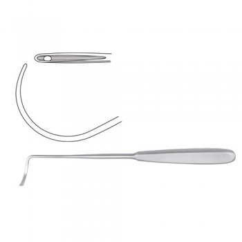Deschamps Ligature Needle Blunt for Left Hand Stainless Steel, 24 cm - 9 1/2"